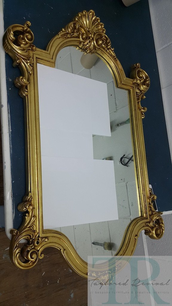 Not For Sale - Commissioned Mirror in Paris Grey with a white wash & dry brush