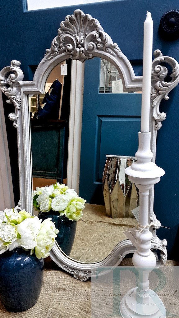 Not For Sale - Commissioned Mirror in Paris Grey with a white wash & dry brush