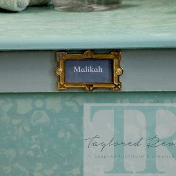 Not For Sale - Commissioned stencilled toy chest in Petrushka