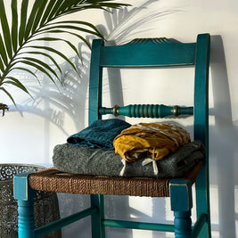 Not For Sale - Blended Artisan Velvet Luxe - Tropical Style Chair