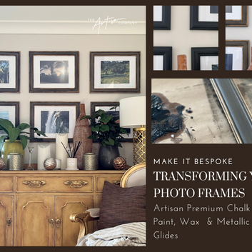 Transforming your photo frames with an Artisan Paint Finish.