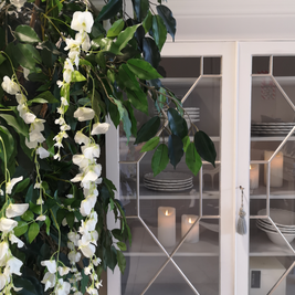 Not For Sale - Commissioned Crisp White cabinet in Vintro Crystal No Seal